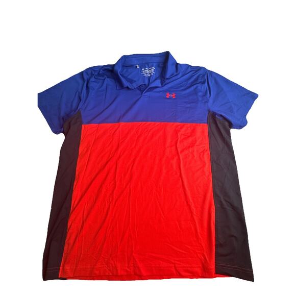 Under Armour XXL polo Red Blue And Black Performance (w9) - Picture 1 of 4